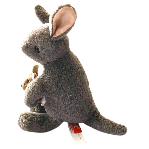Kangaroo Plush Stuffed Animal Mom Baby Joey Wild Republic Adorable Collectible - Picture 2 of 10